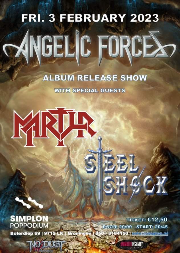 Angelic Forces - Album release show with Martyr and Steel Shock